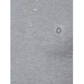 Dollar Cotton Blend Regular Fit Solid Half Sleeves Mens T-Shirt - Melange Grey ( Pack of 1 ) - None