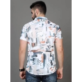 Men's Printed Rayon Half Sleeves Shirt-L