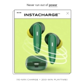 Noise Buds VS401 In-Ear Truly Wireless Earbuds with 50H of Playtime, Low Latency (up to 50ms), Quad Mic with ENC, Instacharge (10 min = 200 min), 10mm Driver, BT v5.3 Forest Green