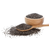 RAW BLACK CHIA SEEDS for Weight Loss. Good source of Calcium, Omega-3 Fatty Acids, Vitamins, Protein, Iron & other minerals