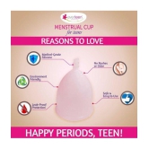 Everteen XS Menstrual Cup (Extra Small) for Periods in Teenage Girls - 2 Packs (16ml Capacity Each)