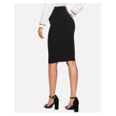 Addyvero Cotton Lycra Pencil Skirt - Black Single - 30