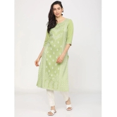 Ketch Polyester Printed Straight Womens Kurti - Green ( Pack of 1 ) - None