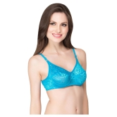 Clovia Pack of 1 Net/Mesh Non Padded Womens T-Shirt Bra ( Blue ) - None