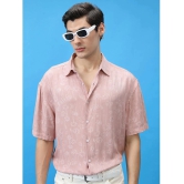 Ketch Viscose Slim Fit Printed Half Sleeves Mens Casual Shirt - Pink ( Pack of 1 ) - None