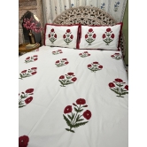 Hand Block Cotton Bedsheet |Gulfam Bedsheet-Super King