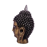 COPPERHOARD Gold Colour Resin Buddha Long Head Statue Showpiece for Home & Office Decor, Gifting Decorative Statue