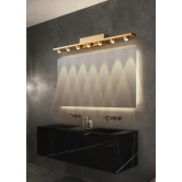Hdc 7 Led Cob Golden Body Led Wall Light Mirror Vanity Picture Lamp - Warm White