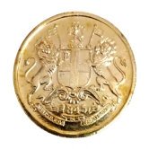 Hop n Shop - 1845 British India Half Anna Gold Plated 1 Numismatic Coins