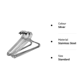 VARKAUS - Stainless Steel Standard Clothes Hangers ( Pack of 12 )