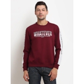 Rodamo  Men Maroon Printed Sweatshirt