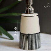 Black Lined Soap Dispenser