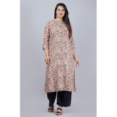 MAUKA - Peach Straight Rayon Women''s Stitched Salwar Suit ( Pack of 1 ) - None