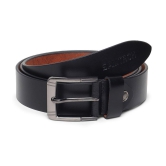 samtroh - Black Leather Men's Casual Belt ( Pack of 1 ) - None