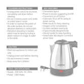 Milton Go Electro 1.2 Stainless Steel Electric Kettle, 1 Piece, 1200 ml, Silver | Power Indicator | 1500 Watts | Auto Cut-off | Detachable 360 Degree Connector | Boiler for Water - Silver