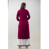 MAUKA - Maroon Straight Rayon Womens Stitched Salwar Suit ( Pack of 1 ) - None