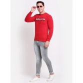 Rodamo  Men Red Printed Sweatshirt