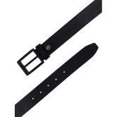 Loopa - Black 100% Leather Mens Formal Belt ( Pack of 1 ) - None