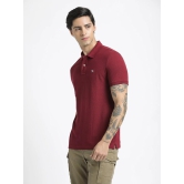 Maroon Polo Cotton T-Shirt-XXL / Maroon