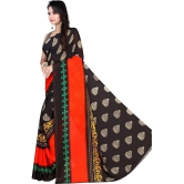 LEELAVATI - Black Georgette Saree With Blouse Piece ( Pack of 1 ) - Black