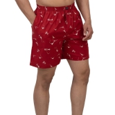 Printed Pure Cotton Boxer Bxr_1025_Red-S