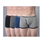 Pack of 4 Dollar Bigboss Assorted Solid Cotton Blend Men Trunk - None