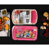 Robo Kids Big Lunch Box For School Kids – Cartoon Theme Lunch Box With Spoon