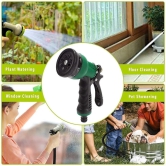 Namaskaram? 7 Pattern High Pressure Garden Hose Nozzle Water Spray Gun for Gardening, Washing Car, Outdoor Pet Bath, Window, Floor, Surface Cleaning with Water Flow Control Function (Multicolor)