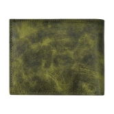 GEEO - Green Faux Leather Mens Two Fold Wallet ( Pack of 1 ) - Green