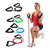 A1VK Single Resistance Tube, Exercise Toning Band Resistance Tube (Multicolor)) - Multi Color