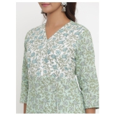 miravan Cotton Kurti With Palazzo - Stitched Suit - M