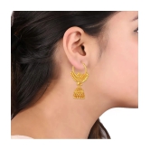 VIVASTRI Golden Jhumki Earrings ( Pack of 1 ) - Golden