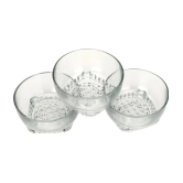 Somil - Serving And Designer Bowl Glass Cereal Bowl 200 mL ( Set of 1 ) - Transparent