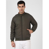 UrbanMark Men Mustard Regular Fit Quilted Bomber Jacket - None