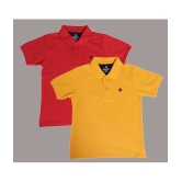 NEUVIN - Multi Color Cotton Blend Boys Polo T-Shirt ( Pack of 2 ) - None