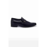 Men's Black Leather Formal Slip-ons