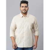 instaFab - Cream Cotton Oversized Fit Mens Casual Shirt ( Pack of 1 ) - None