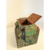 Vintage Wooden Rustic Toda Storage Box