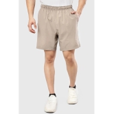 Fuaark Beige Polyester Lycra Mens Gym Shorts ( Pack of 1 ) - None