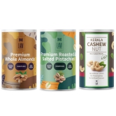 Gift Combo Pack of Premium Quality Dry Fruits – Cashews, Premium Quality Almonds (Mamra) Almonds & Pistachios – 500 gm each