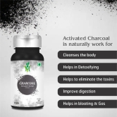 Mint Veda Activated Charcoal Veg Capsules 500mg - Natural Detox, Bloating Relief, and Teeth Whitening, Gluten-Free, High Absorbency Formula for Men and Women, 60 Veg Capsules Pack of 3