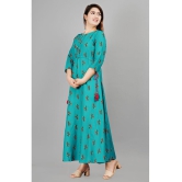 Smien - Navy Blue Rayon Women''s Anarkali Kurti ( Pack of 1 ) - None