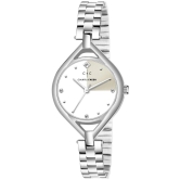 CHARLIEKEEN Silver Stainless Steel Analog Womens Watch