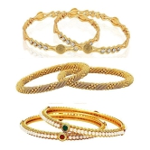 YouBella Fashion Jewellery Stylish Bangles Combo for Girls and Women - None