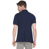 Ruggers Blue Cotton Blend Solid Polo T Shirt - None