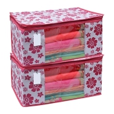 SH NASIMA - Home Storage Cloth Bags, Saree, Suits, Blouse, Blanket Organiser for Underbed, Almirah (Pack of 2)