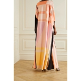 Pastel Hues Silk Kaftan Dress