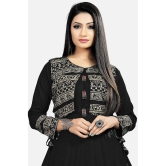 Estela - Black Rayon Women's Anarkali Kurti ( Pack of 1 ) - None