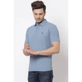 Red Tape Men Slate Blue Polo Neck T-Shirt