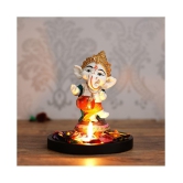 eCraftIndia Showpiece Wood Ganesha Idol 15 x 15 cms Pack of 1